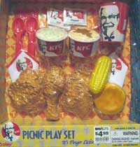 Kentucky Fried Chicken Play Set - Finger Lickin' Good even if it's plastic!