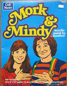 Mork and Mindy Acrylic Paint by Number