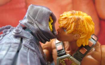Shhhh!  Hush, my sweet Prince Adam.    Let Skeletor show you who's really the Master of the Universe.  Teela's got nothing on me.  Besides, she's totally got implants.